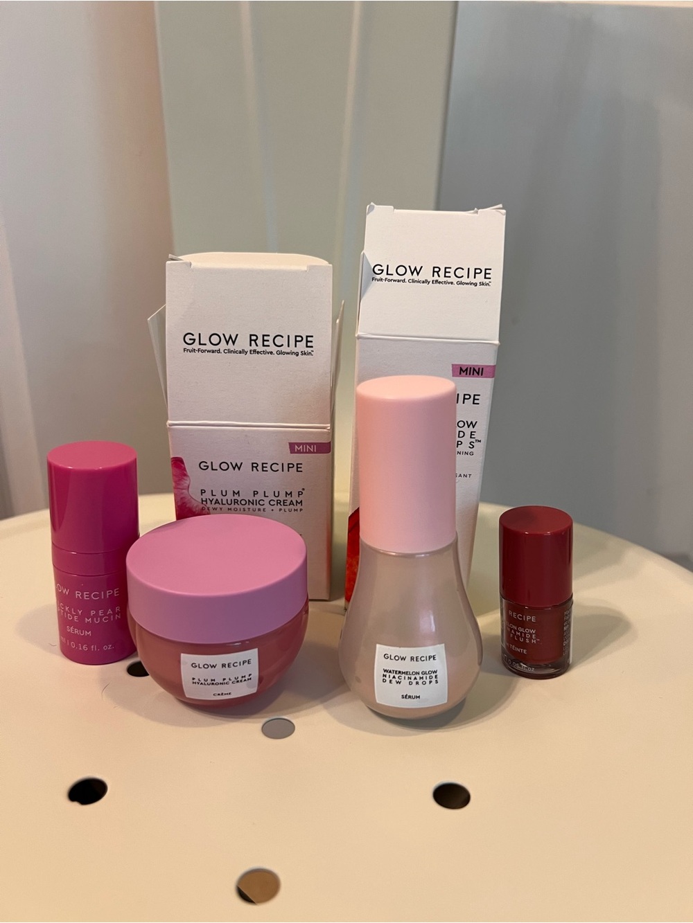 Glow Recipe Pink Skincare Set – Hydrating Serum & Cream